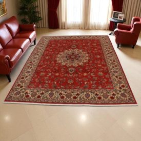   Perzsa szőnyeg Yazd 201x248 kézi csomózású iráni szőnyeg