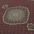 Luxus szőnyeg bordó 160x230 elegáns nappali szőnyeg akrilból  -87034R160230