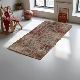 Design szőnyeg színes Patchwork 70x140 nappali szőnyeg