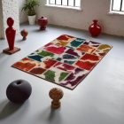 Design szőnyeg színes Patchwork 100x145 nappali szőnyeg