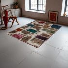 Design szőnyeg színes Patchwork 100x145 nappali szőnyeg