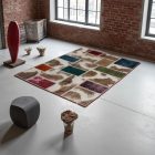 Design szőnyeg színes Patchwork 100x145 nappali szőnyeg