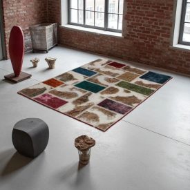 Design szőnyeg színes Patchwork 100x145 nappali szőnyeg