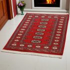 Pakisztáni szőnyeg bordó Bukhara 79x121 kézi csomózású szőnyeg