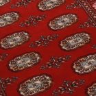 Pakisztáni szőnyeg bordó Bukhara 90x155 kézi csomózású szőnyeg