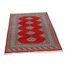 Pakisztáni szőnyeg bordó Jaldar 93x146 kézi csomózású szőnyeg