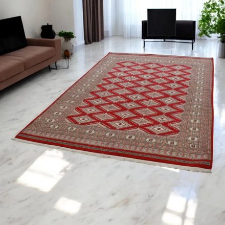 Pakisztáni szőnyeg bordó Jaldar 168x259 kézi csomózású szőnyeg