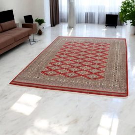   Pakisztáni szőnyeg bordó Jaldar 170x230 kézi csomózású szőnyeg