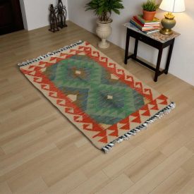   Kilim szőnyeg Chobi 63x94 kézi szövésű afgán gyapjú kilim