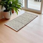 Vastag gyapjú szőnyeg 70x130 szövött modern szőnyeg