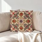 Krém díszpárna 45x45 – Keleti ornament