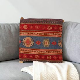 Kék díszpárna 45x45 – Nomád folyó