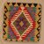 Kilim párnahuzat 45x45 kézi készítésű párna