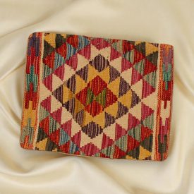 Afgán Kilim párnahuzat 45x45 kézi készítésű párna