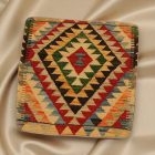 Afgán Kilim párnahuzat 45x45 kézi készítésű párna
