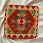 Afgán Kilim párnahuzat 45x45 kézi készítésű párna
