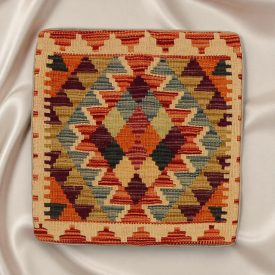 Afgán Kilim párnahuzat 45x45 kézi készítésű párna