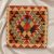 Afgán Kilim párnahuzat 45x45 kézi készítésű párna