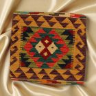 Afgán Kilim párnahuzat 45x45 kézi készítésű párna