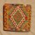 Afgán Kilim párnahuzat 45x45 kézi készítésű párna