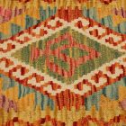 Afgán Kilim párnahuzat 45x45 kézi készítésű párna