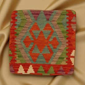Afgán Kilim párnahuzat 45x45 kézi készítésű párna