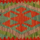 Afgán Kilim párnahuzat 45x45 kézi készítésű párna