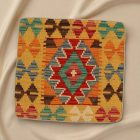 Keleti párna 45x45 kézi készítésű Kilim párnahuzat