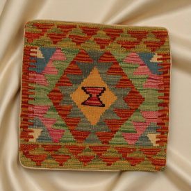 Keleti párna 45x45 kézi készítésű Kilim párnahuzat