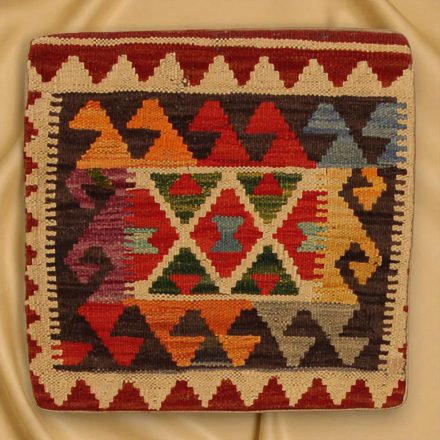 Keleti párna 45x45 kézi készítésű Kilim párnahuzat