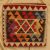 Keleti párna 45x45 kézi készítésű Kilim párnahuzat