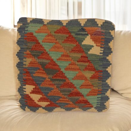 Keleti párna 45x45 kézi készítésű Kilim párnahuzat