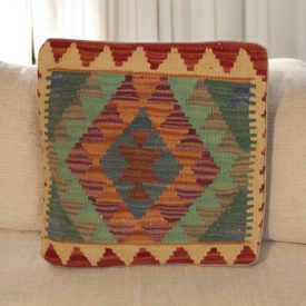 Kézi készítésű párna 45x45 Kilim párnahuzat