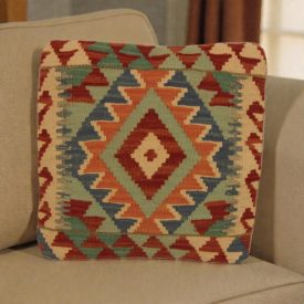 Kézi készítésű Kilim párnahuzat 45x45 afgán párna