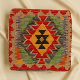 Kézi készítésű Kilim párnahuzat 45x45 afgán párna