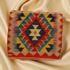 Kézi készítésű párna 45x45 Kilim párnahuzat