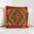 Afgán Kilim párnahuzat 40x40 kézi készítésű párna