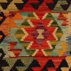 Afgán Kilim párnahuzat 40x40 kézi készítésű párna