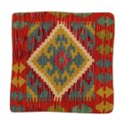 Afgán Kilim párnahuzat 40x40 kézi készítésű párna