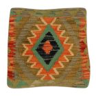 Afgán Kilim párnahuzat 40x40 kézi készítésű párna