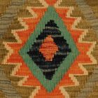 Afgán Kilim párnahuzat 40x40 kézi készítésű párna