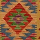 Afgán Kilim párnahuzat 40x40 kézi készítésű párna