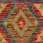 Afgán Kilim párnahuzat 40x40 kézi készítésű párna