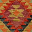 Keleti párna 40x40 kézi készítésű Kilim párnahuzat
