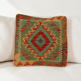 Kézi készítésű Kilim párnahuzat 40x40 afgán párna