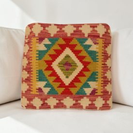 Kézi készítésű Kilim párnahuzat 40x40 afgán párna