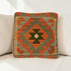 Kézi készítésű Kilim párnahuzat 40x40 afgán párna