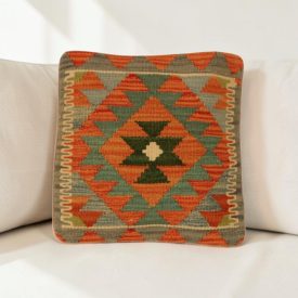 Kézi készítésű Kilim párnahuzat 40x40 afgán párna