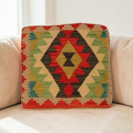 Kézi készítésű párna 45x40 Kilim párnahuzat