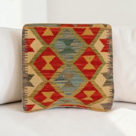 Kézi készítésű párnahuzat 40x40 Kilim párna